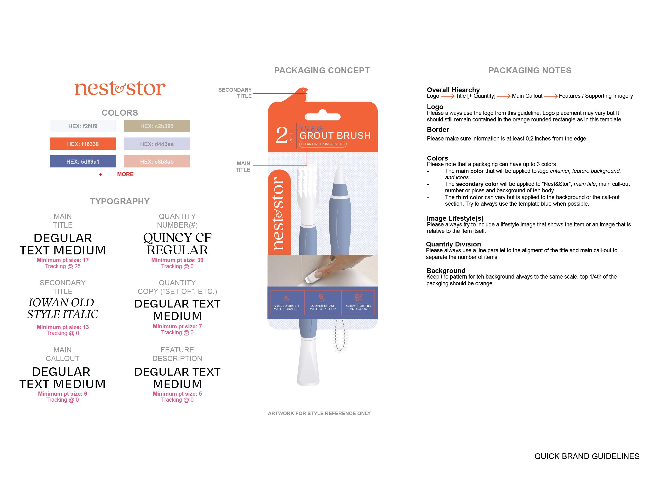 Nest&Stor's Packaging