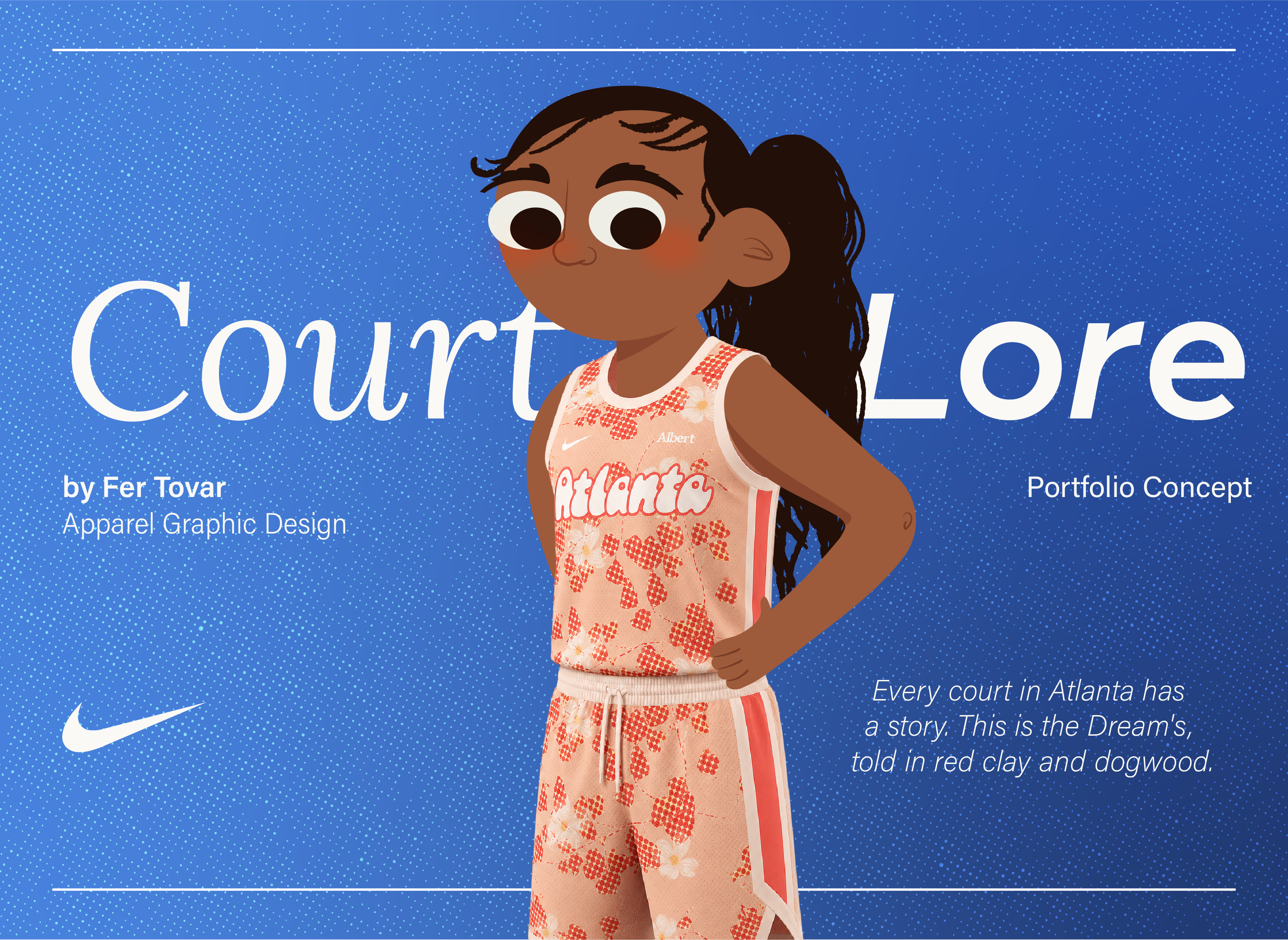 Nike Court Lore apparel concept for the Atlanta Dream