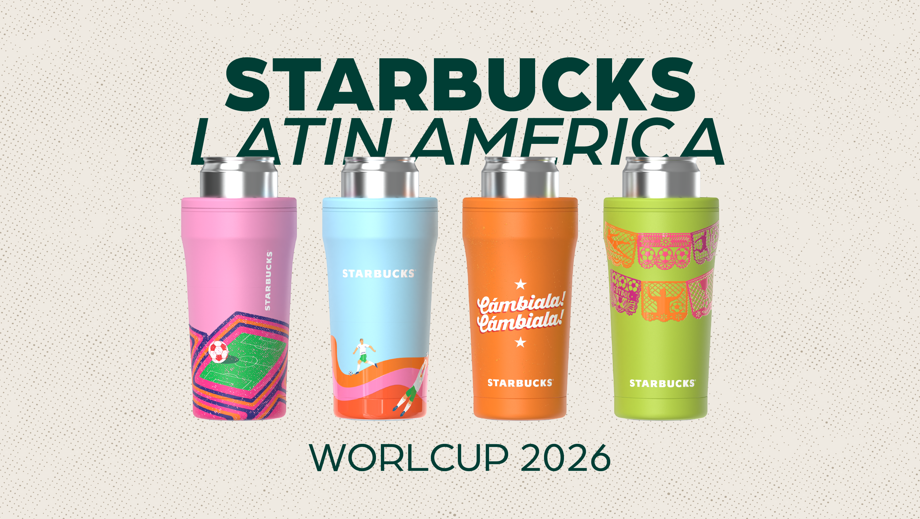 Starbucks World Cup LATAM drinkware collection